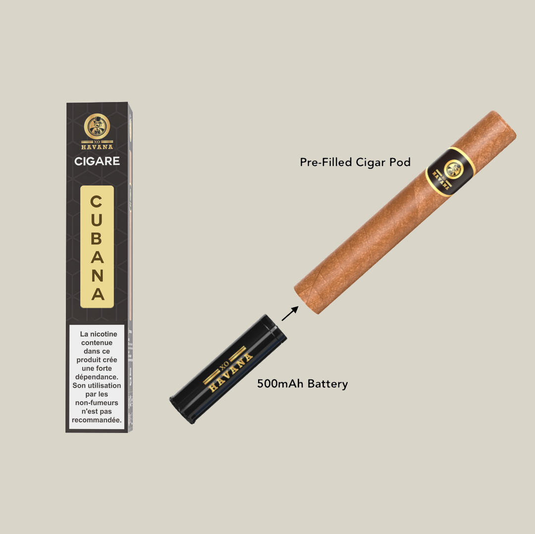 CIGAR VAPE POD SYSTEM XO HAVANA | CUBANA Flavour XO HAVANA EUROPE CIGAR VAPE POD SYSTEM XO HAVANA | CUBANA Flavour XO HAVANA EUROPE