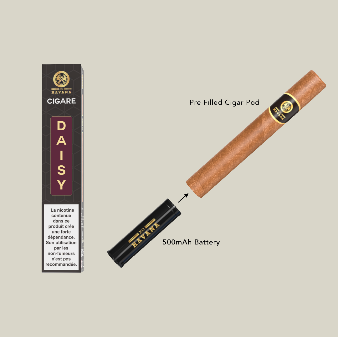 CIGAR VAPE POD SYSTEM XO HAVANA | DAISY Flavour XO HAVANA EUROPE CIGAR VAPE POD SYSTEM XO HAVANA | DAISY Flavour XO HAVANA EUROPE