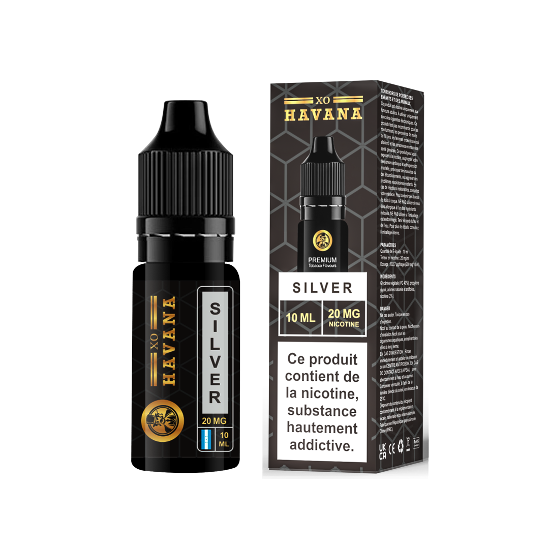 SILVER - E-Liquid XO HAVANA FRANCE